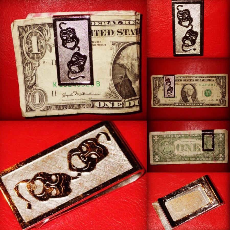 50 S ツーフェイス ビンテージ マネークリップ Usa ロカビリー ロックンロール 泣き笑い 財布 お金 お札 飲み会 酒 ビール R ヤフーshopの50 S ツーフェイス ビンテージ マネークリップ Usa ロカビリー ロックンロール 泣き笑い 財布 お金