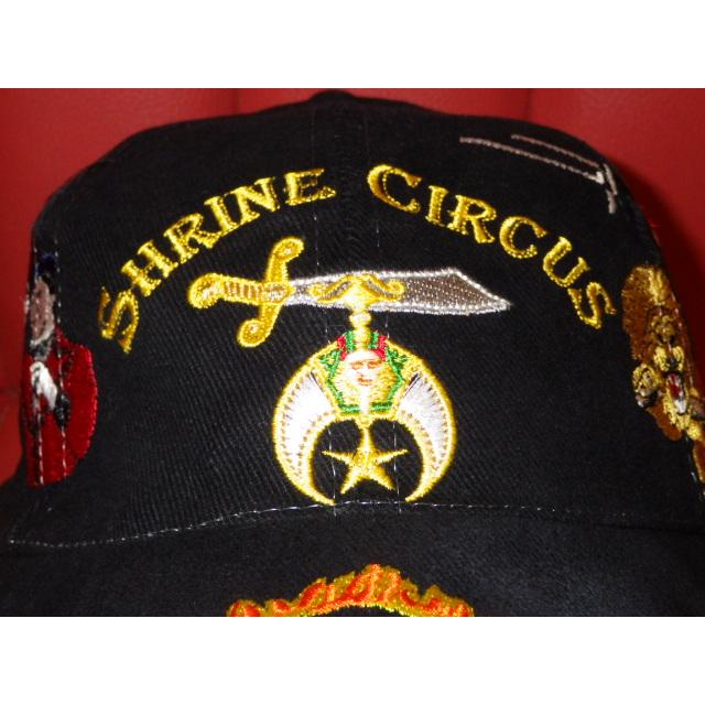 メーカー公式ショップ シュライン サーカスキャップ フリーメイソン シュラインサーカス キャップ 黒18 サーカス ピエロ 秘密結社 帽子 刺繍 ビンテージ シュライナー 動物 カーニバル 帽子 Headshotsbar Com