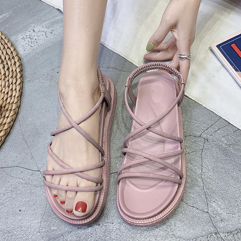 厚底 サンダル レディース コードストラップ 軽量 歩きやすい スポーツ