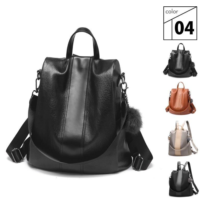 2way Puレザーリュック ショルダーバッグ リュック レディース おしゃれ ナイロンリュック ポケット ブラック ブラウン ナイロン Puレザー 大容量 シンプル Abag0010 カジコム 通販 Yahoo ショッピング