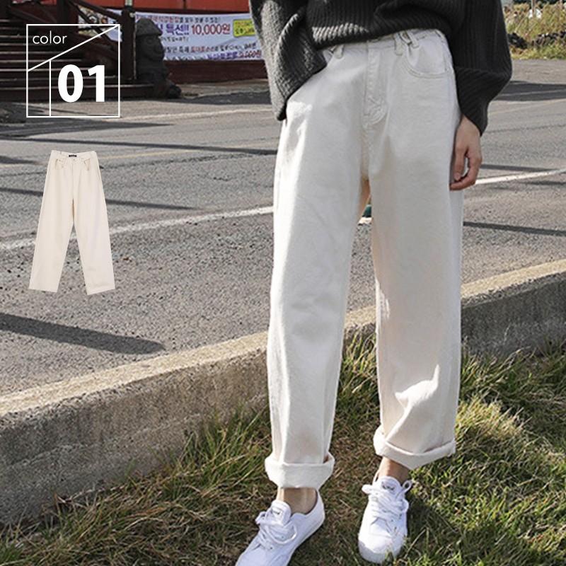 デニム ハイウエスト ワイド パンツ ホワイト レディース 春 秋 冬 ホワイト S M ジーンズ シンプル オールシーズン カジュアル 可愛い スキニーパンツ Abtm0118 カジコム 通販 Yahoo ショッピング