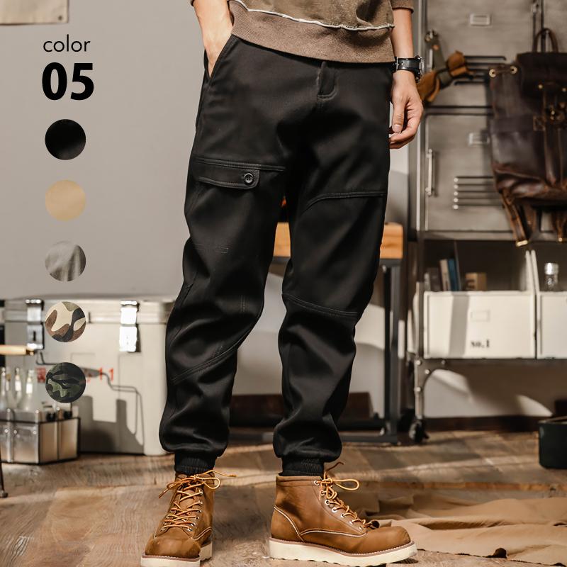 カーゴパンツ メンズ オーバーサイズ ジョガー 春 夏 秋 ブラック