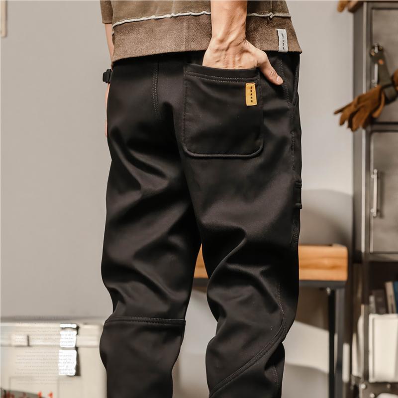 カーゴパンツ メンズ オーバーサイズ ジョガー 春 夏 秋 ブラック