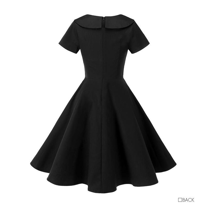 ドレスワンピース 半袖 レトロ ドレス レディース 春 夏 ワンピース クラシック ロング パーティー 結婚式 披露宴 袖付き Aone0008 カジコム 通販 Yahoo ショッピング