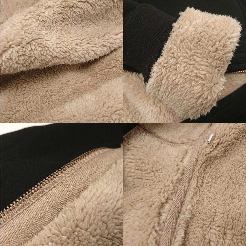 裏ボア パーカー レディース 裏起毛 ボア ブルゾン スウェット フード