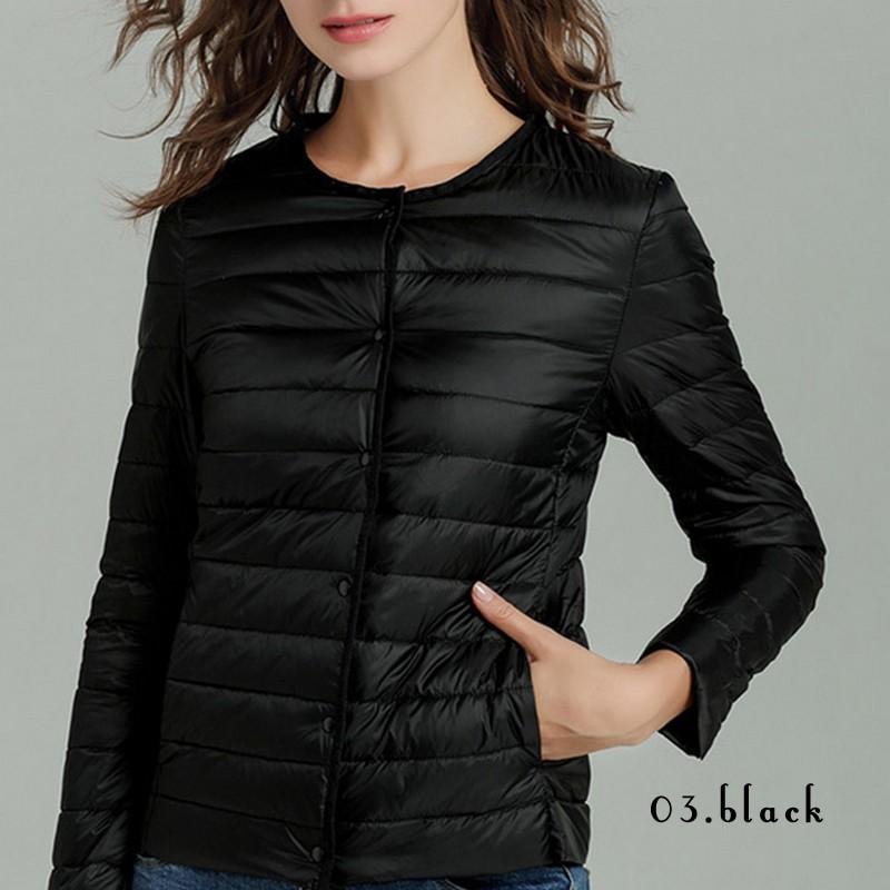ウルトラライトダウン レディース ノーカラーダウンジャケット ダウンジャケット ライトダウンジャケット ショート ノーカラー 秋 冬 軽量 ライトダウン S Xl Aout0032 カジコム 通販 Yahoo ショッピング