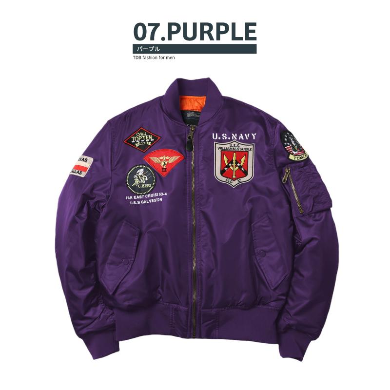 おしゃれ MA-1 メンズ ジャケット フライトジャケット NAVY アウター