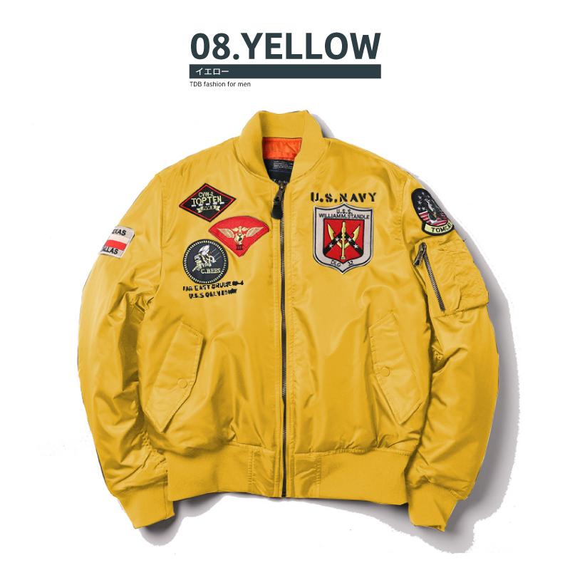 おしゃれ MA-1 メンズ ジャケット フライトジャケット NAVY アウター