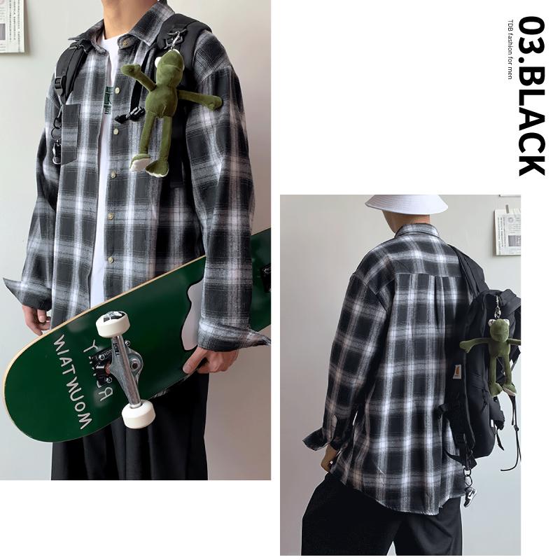 チェックシャツ メンズ ネルシャツ オンブレチェック 三色 チェックシャツ メンズ ネルシャツ オンブレチェック 三色