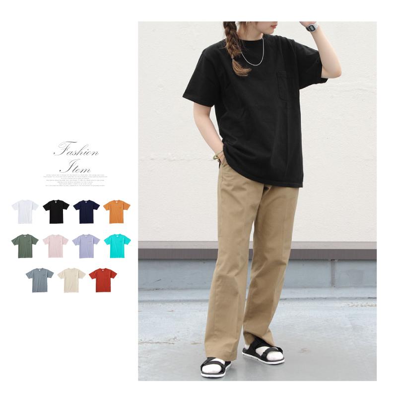 Tシャツ(半袖/袖なし) Stellie Black XXS 無地 Tシャツ 半袖 ポケット レディース ラウンドネック 春 夏 秋 XS