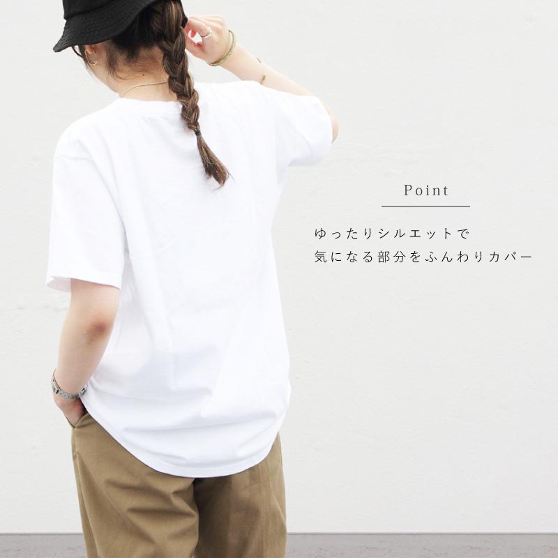 無地 Tシャツ 半袖 ポケット レディース ラウンドネック 春 夏 秋 XS