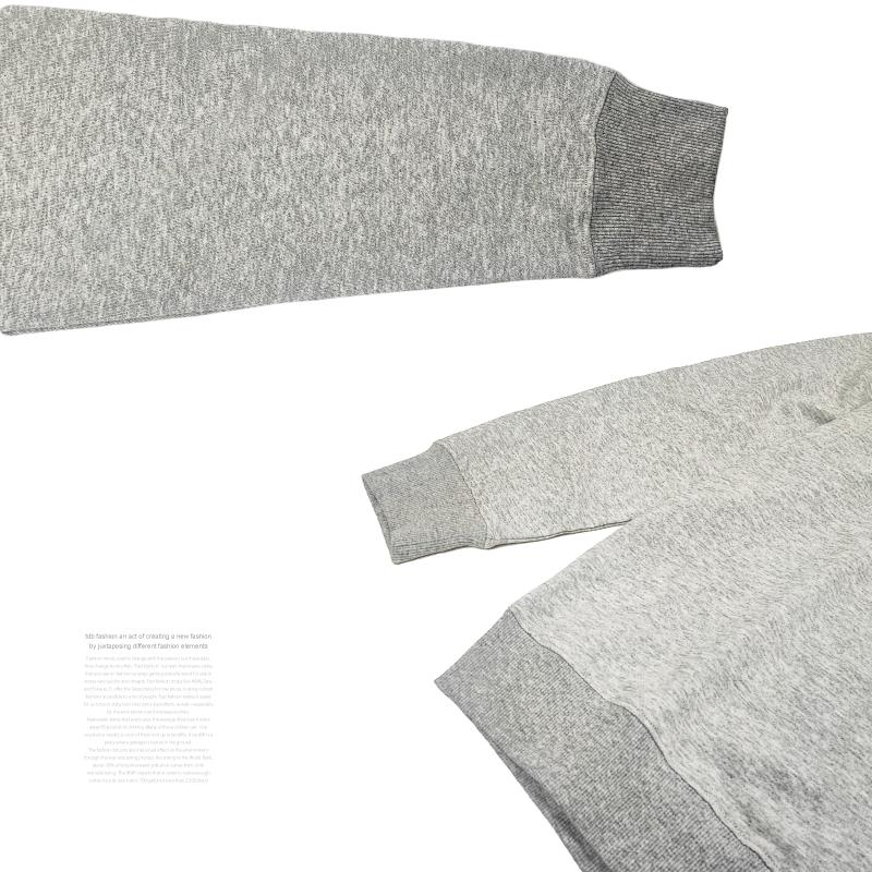 スウェット メンズ トレーナー 無地 裏パイル 薄手 L XL グレー