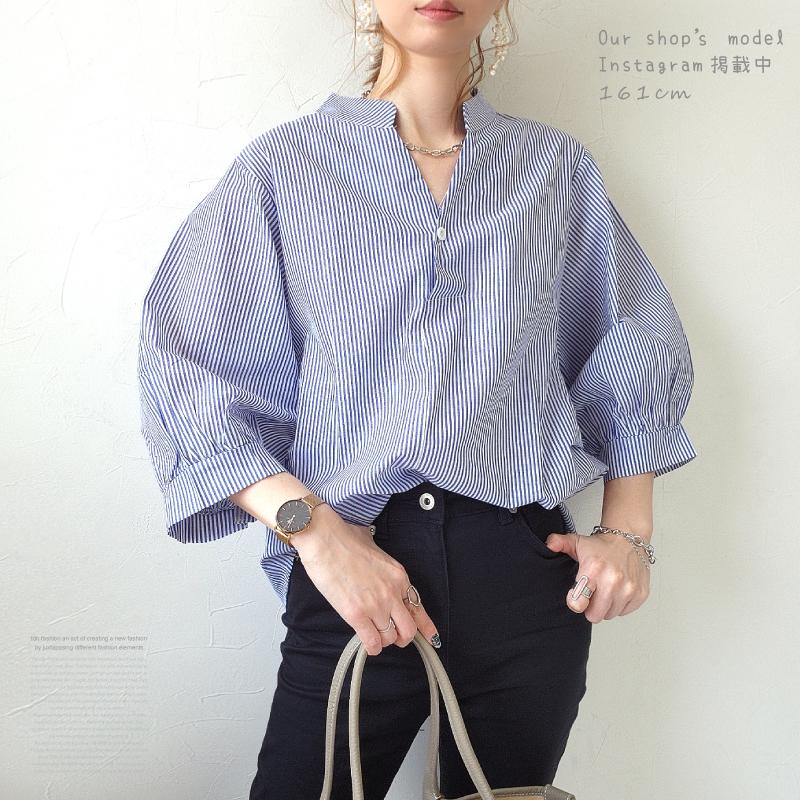 yori キャンディボタン シャツ ブラウス ホワイト FREE