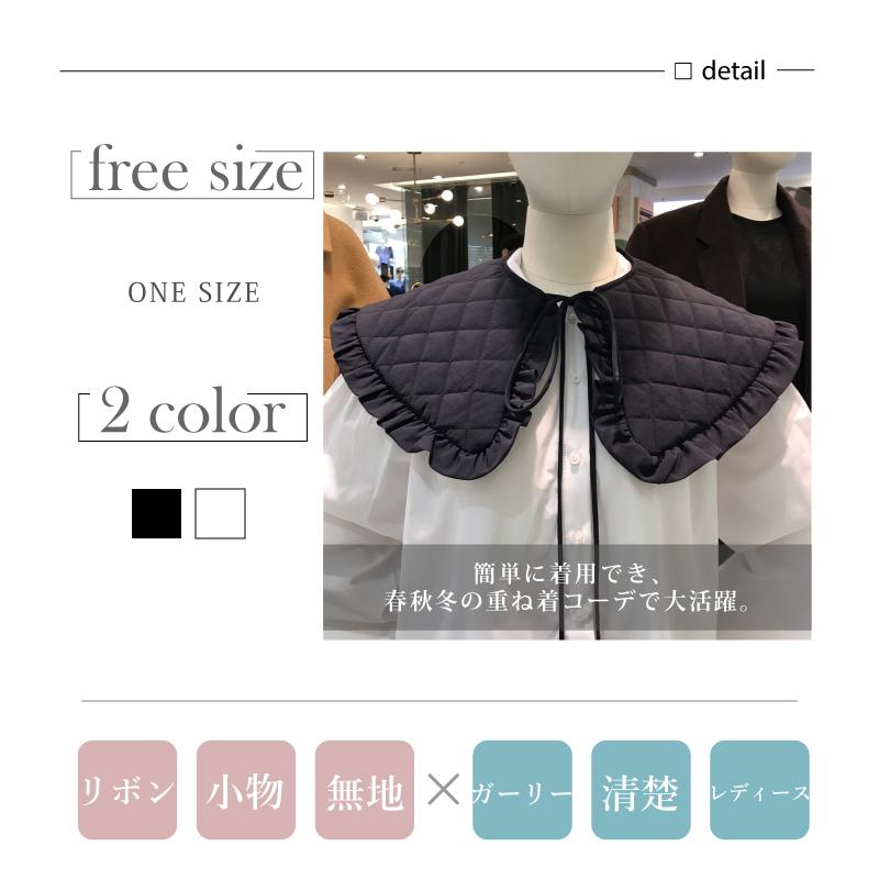 お値下げ中！新品未使用 完売品 YOUYILIN リボンつけ襟 ブラック お 