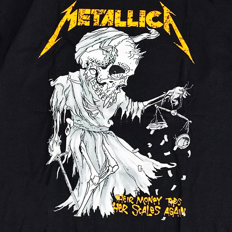 メタリカ Metallica Tシャツ 半袖 ロックTシャツ メンズ ブラック