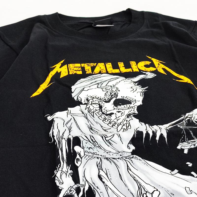 メタリカ Metallica Tシャツ 半袖 ロックTシャツ メンズ ブラック