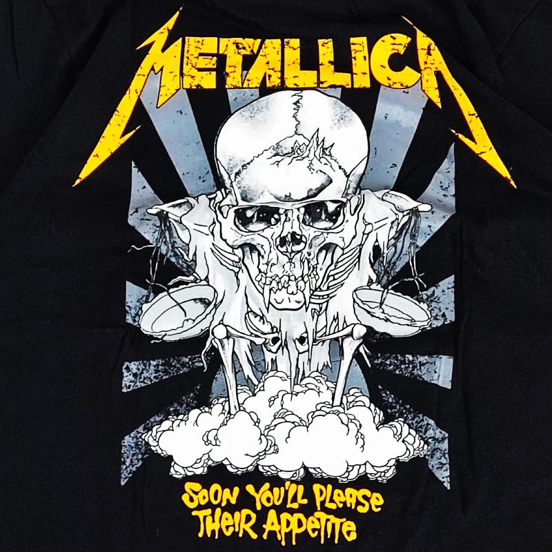 メタリカ Metallica Tシャツ 半袖 ロックTシャツ メンズ ブラック
