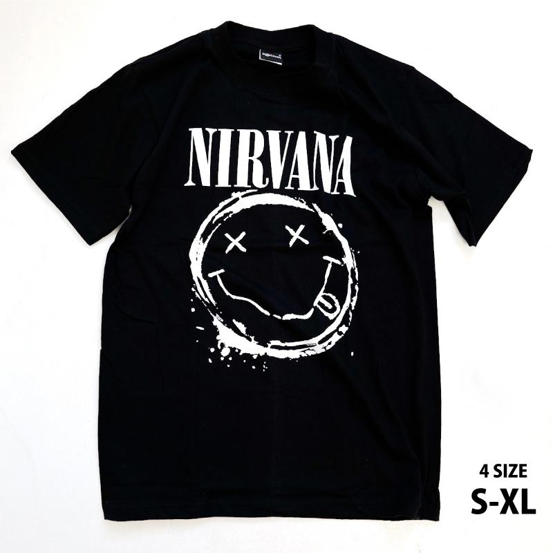NIRVANA ニルヴァーナ Tシャツ 半袖 スマイル 定番ロゴ L 61OwcDefEDL._SY350_QL65_.jpg