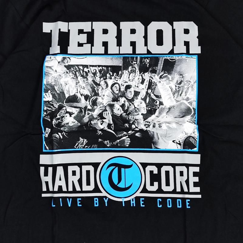 テラー TERROR Tシャツ 半袖 ロックTシャツ メンズ ブラック LIVE BY 