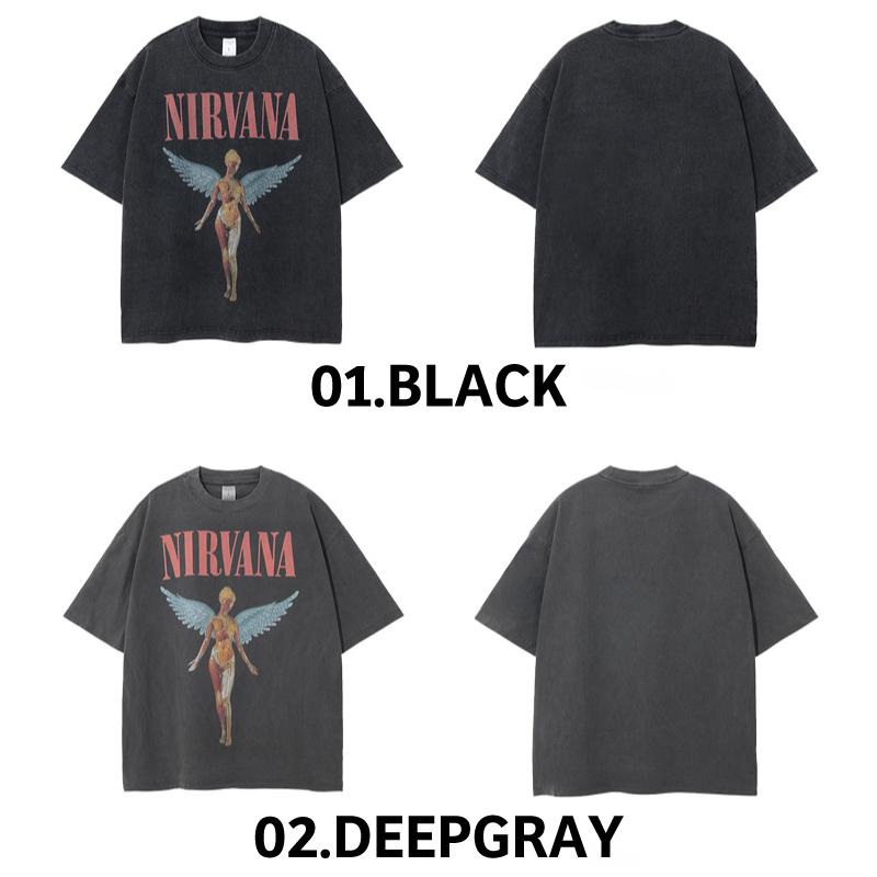 ニルヴァーナ Nirvana ニルバーナ Tシャツ 半袖 ロックTシャツ ニルヴァーナ Nirvana ニルバーナ Tシャツ 半袖 ロックTシャツ