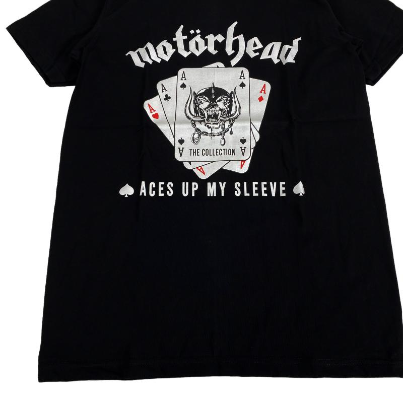 モーターヘッド Motorhead ロック Tシャツ aces up my sleeve バンドロゴ 半袖 バンドTシャツ メタル 洋楽 バンドTシャツ ロックファッション かっこいい バンT｜kajicom｜05