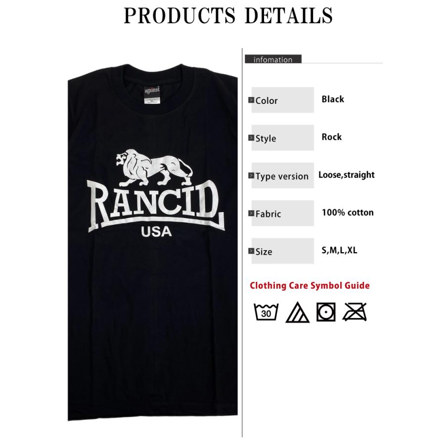 ランシド RANCID バンドTシャツ ロックTシャツ メンズ ポップ 半袖