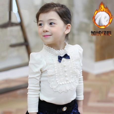 SALE 冬物胸元レーストップス 韓国子供服 : 子ども服ヴェルデ - 通販