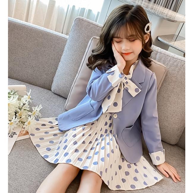 スーツ ボウタイワンピース 韓国子供服 0111 子ども服ヴェルデ 通販 Yahoo ショッピング