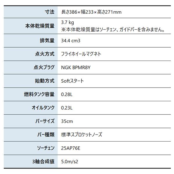 やまびこ 新ダイワ エンジンミニチェンソー EA2034/350 25AP-76E やまびこ 新ダイワ エンジンミニチェンソー EA2034/350 25AP-76E