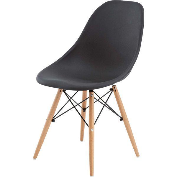 熱い販売 【大型】(2脚セット）東谷 ダイニングチェア（カフェチェア） ブラック（黒） CL-793CBK 木製（天然木） その他椅子、スツール、座椅子