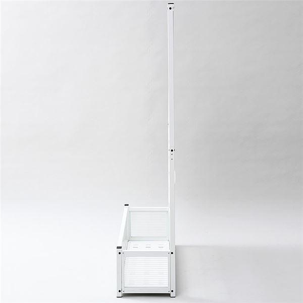 動作確認 アルミ製 プランター 目隠しフェンス 約120×180cm ホワイト ルーバー型 ガーデニング用品 組立品 【2716571816】(14212円)