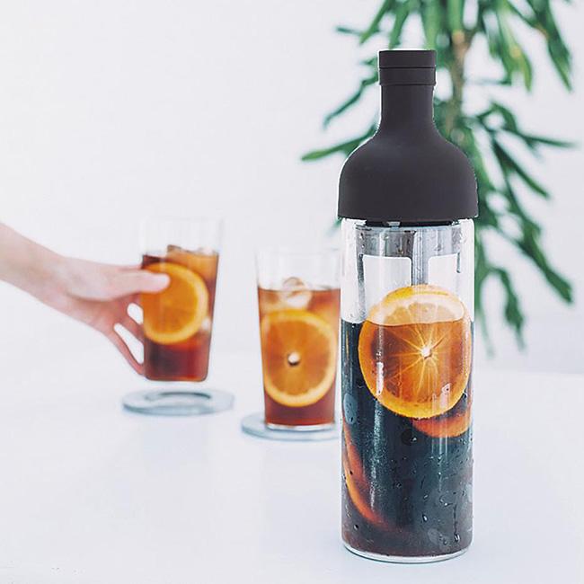 授与 ハリオ Hario フィルターインコーヒーボトル ブラック 650ml 水出しコーヒー ウォータージャグ ピッチャー アイスコーヒー おしゃれ