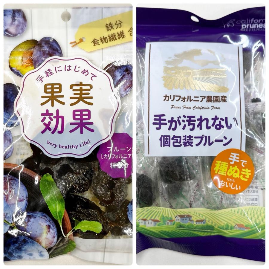 無添加 カリフォルニア農園産 果実効果プルーン100g×2袋＆無添加 個