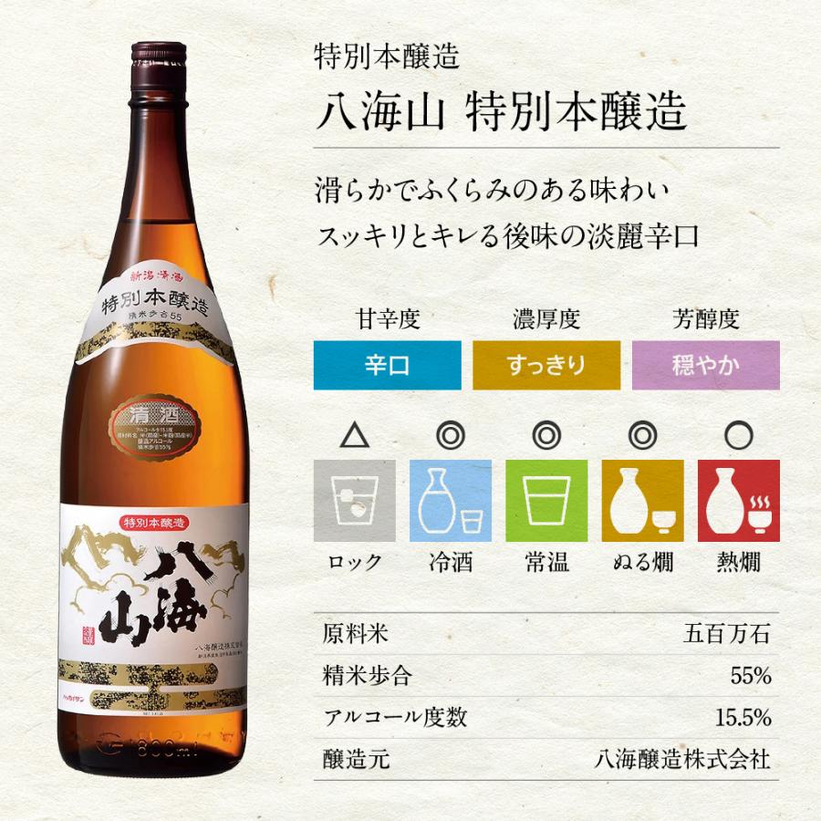 八海山 特別本醸造 辛口 八海醸造 新潟 日本酒 1800ml :HKZ-TJ-018:新潟上越 蔵元直送地酒の店 かじや - 通販 -  Yahoo!ショッピング