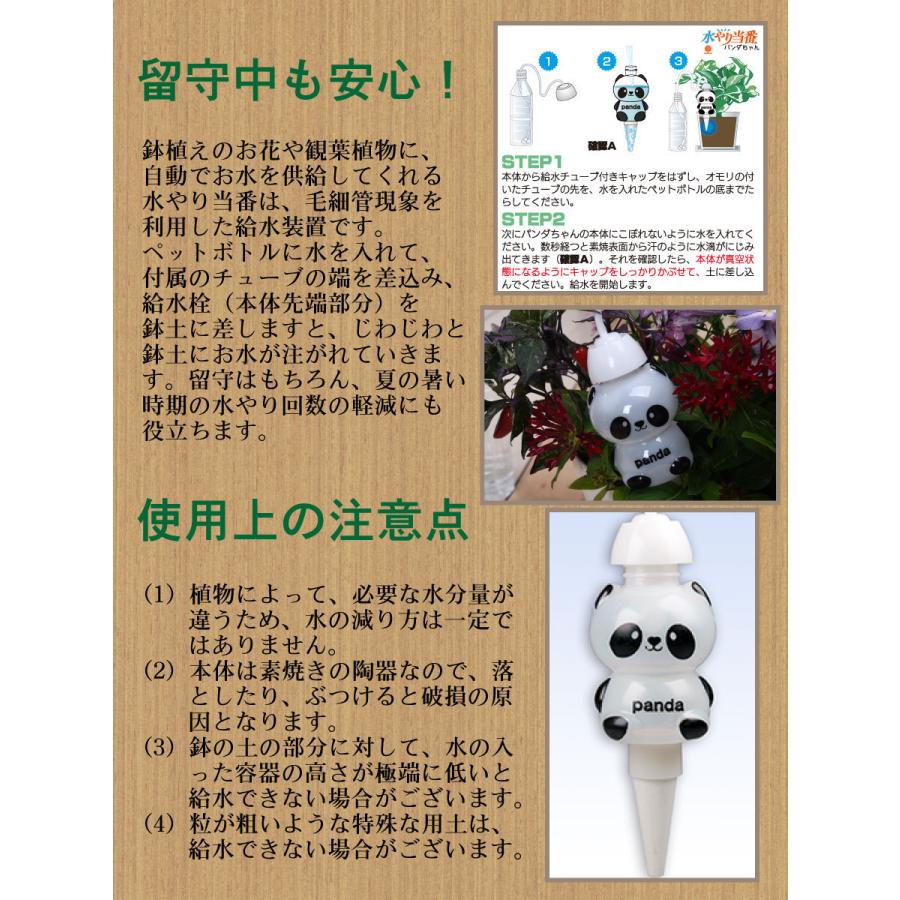 夏のお留守もこれで安心 自動 水やり当番 パンダちゃん : FleurTown 