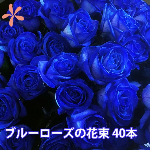 青い薔薇 様@AF x 4 SUNTORY（サントリー） 母の日 2026 青いバラ ブルーローズ 花束 40本