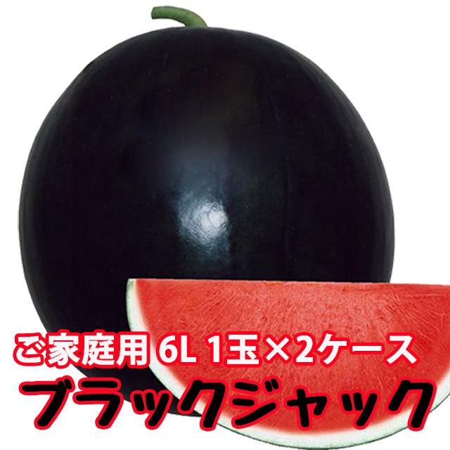 スイカ 尾花沢 種無しスイカ ブラックジャック 訳あり6L 11kg 1個入 2