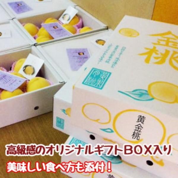 2025年 予約 桃 もも 黄金桃 金桃 大玉2kg 6〜9玉 加藤農園 有機減 