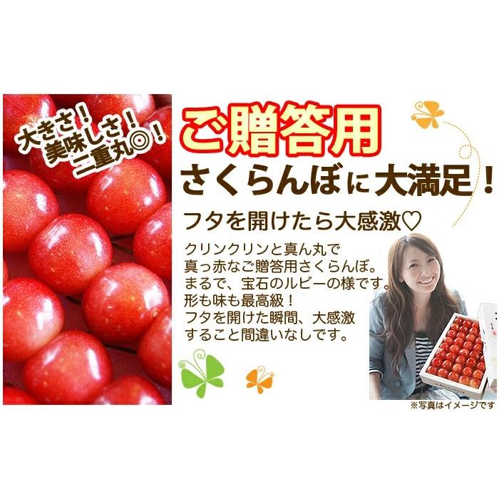 さくらんぼ 2027年 やまがた紅王 秀 2L バラ詰め 700g y3b 丸勘 山形