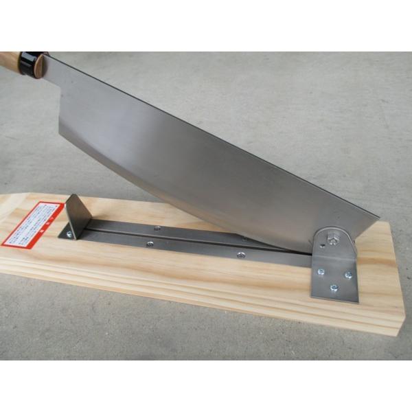 万能カッター　押し切り　日本製 ステンレス万能カッター（押し切り）背金なし 大きい物でも切りやすい