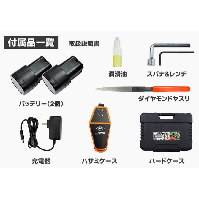 カボチャの収穫 充電式はさみ 握るだけでヘタを切断 かぼちゃ専用
