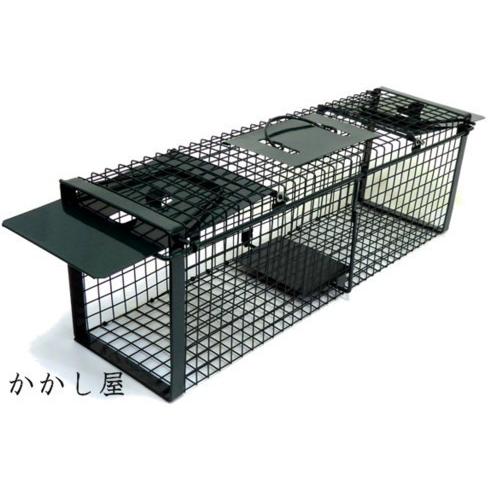 小動物キャッチャー 両ドアタイプ 踏み板式 前後の扉が開きます！オリ