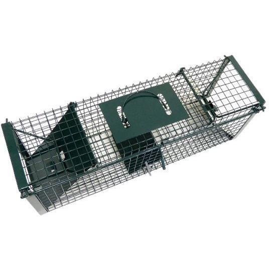 小動物キャッチャー 両ドアタイプ 踏み板式 前後の扉が開きます！オリ