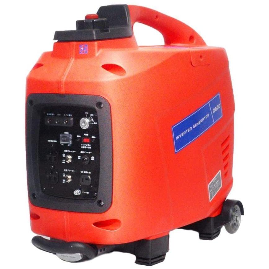 安い特価割引 Pse認証 かかストア 2600w 小型発電機 防災 地震 非常用 Diy お祭 インバーター 発電機 非常用持ち出しセット 50hz 60hz切替式 Ac出力 低騒音 Ac出力 Dc出力 2600w 正弦波 非常用持ち出しセット