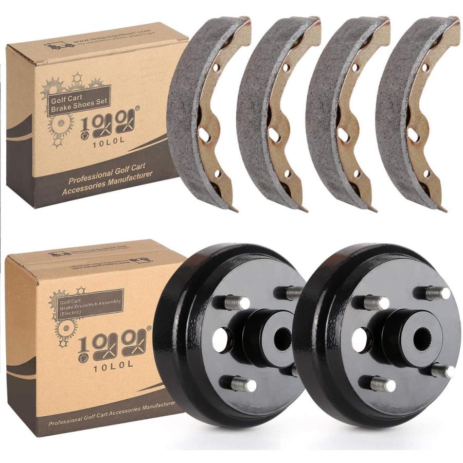 10l0l ゴルフカート ブレーキメンテナンスキット 年式 電動ezgo Txt用 ゴルフカート 電動ezgo ブレーキドラムand ブレーキシューズ付き ゴルフ Oem かかストア