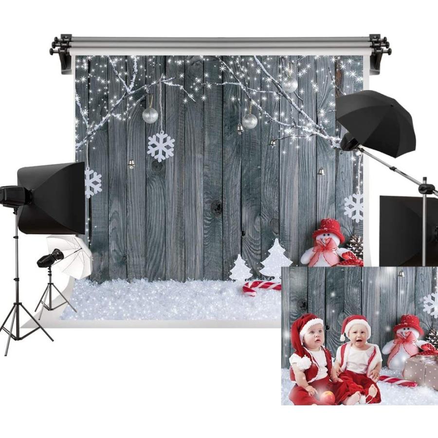人気ブランドを Kate 20x10フィート 6m W x3m H 大型冬用背景 木製壁 