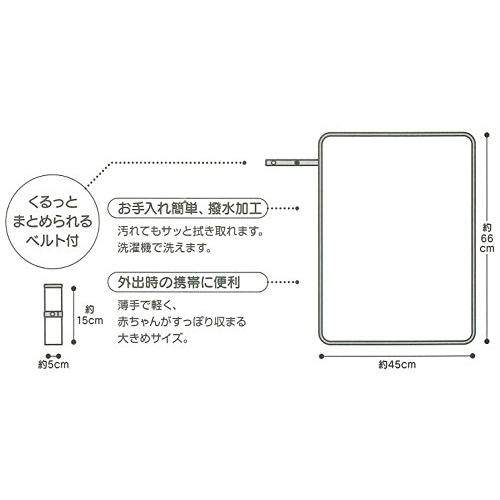 SKATER サンリオ ハローキティ 携帯用 撥水加工 おむつ替え シート BOMCS1｜kakee0990｜04