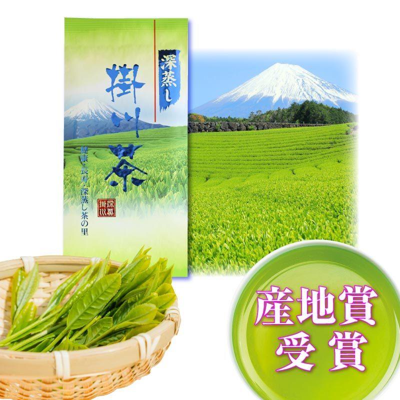 1000円ポッキリ 日本茶 お茶 送料無料 深蒸し掛川茶 100g 産地賞受賞