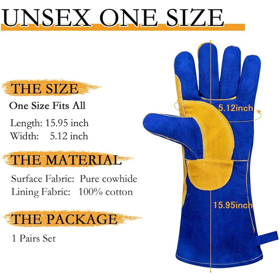Lixure 耐熱 手袋 プレミアム 牛革 溶接用手袋 40cm 男性 女性 兼用 耐熱グローブ 厚手で 柔らかい 通気性 耐熱性 レザーグ かけはしjapan 通販 Yahoo ショッピング