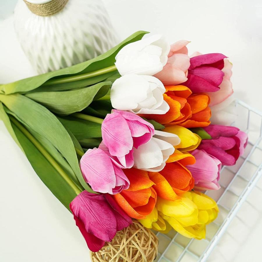 ハンドメイド チューリップ本の花束 6 結婚式 置物 造花 飾り物 今年の新作から定番まで 造花